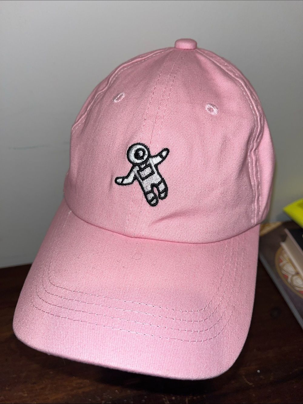 Ethos Spaceman Astronaut in Space Pink tennis golf pickleball cap hat